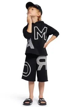Marc Jacobs pantaloni scurti copii culoarea negru, talie reglabila, W60483 imagine