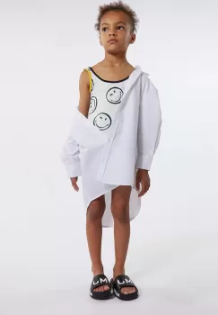 Marc Jacobs rochie din bumbac pentru copii culoarea alb, mini, oversize imagine