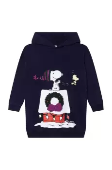 Marc Jacobs rochie din bumbac pentru copii culoarea albastru marin, mini, drept imagine