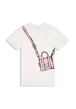 Marc Jacobs rochie din bumbac pentru copii culoarea bej, mini, drept imagine