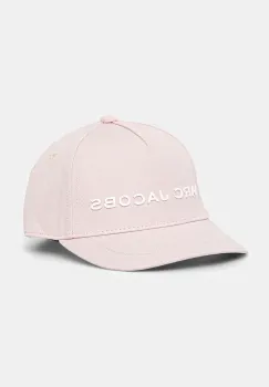 Marc Jacobs sapca din bumbac pentru copii culoarea roz, cu imprimeu, W60410 imagine