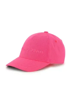 Marc Jacobs sapca din bumbac pentru copii culoarea roz, W60561 imagine