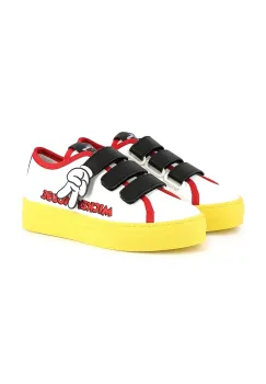 Marc Jacobs tenisi din piele copii culoarea alb, W60396 imagine