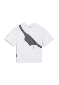 Marc Jacobs tricou de bumbac pentru copii culoarea alb, cu imprimeu, W60256 imagine