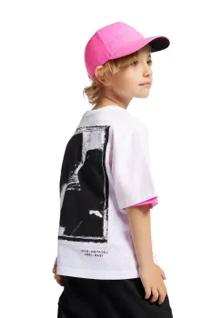 Marc Jacobs tricou de bumbac pentru copii culoarea alb, cu imprimeu, W60448 imagine