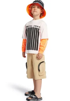 Marc Jacobs tricou de bumbac pentru copii culoarea alb, cu imprimeu, W60451 imagine