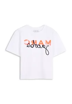 Marc Jacobs tricou de bumbac pentru copii culoarea alb, cu imprimeu, W60455 imagine