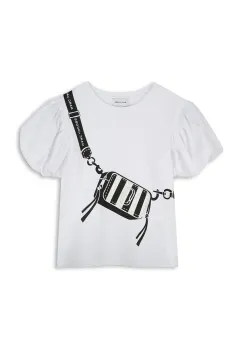 Marc Jacobs tricou de bumbac pentru copii culoarea alb, W60464 imagine
