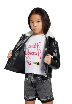 Marc Jacobs tricou de bumbac pentru copii culoarea alb, W60579 imagine