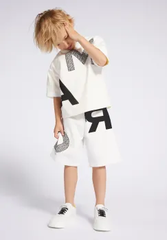 Marc Jacobs tricou de bumbac pentru copii culoarea bej, cu imprimeu, W60460 imagine