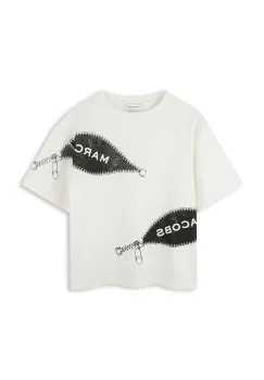 Marc Jacobs tricou de bumbac pentru copii culoarea bej, cu imprimeu, W60637 imagine