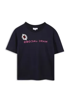 Marc Jacobs tricou de bumbac pentru copii culoarea bleumarin, W60590 imagine