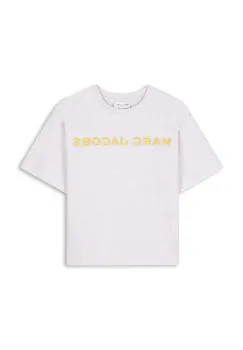 Marc Jacobs tricou de bumbac pentru copii culoarea gri, cu imprimeu, W60457 imagine