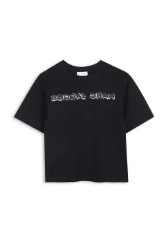 Marc Jacobs tricou de bumbac pentru copii culoarea negru, cu imprimeu, W60644 imagine