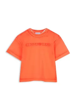 Marc Jacobs tricou de bumbac pentru copii culoarea portocaliu, cu imprimeu, W60446 imagine