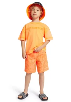 Marc Jacobs tricou de bumbac pentru copii culoarea portocaliu, cu imprimeu, W60446 imagine
