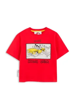 Marc Jacobs tricou de bumbac pentru copii culoarea rosu, cu imprimeu, W60450 imagine