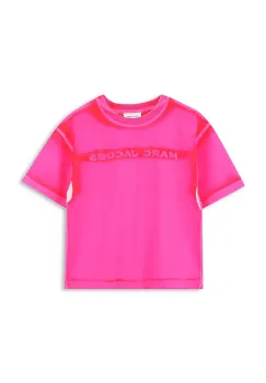 Marc Jacobs tricou de bumbac pentru copii culoarea roz, cu imprimeu, W60446 imagine