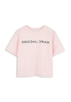 Marc Jacobs tricou de bumbac pentru copii culoarea roz, W60463 imagine