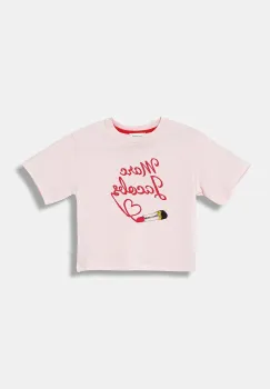 Marc Jacobs tricou de bumbac pentru copii culoarea roz, W60579 imagine