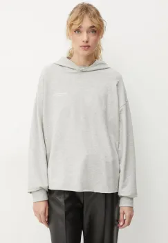 Marc O'Polo bluza femei, culoarea gri, cu gluga, melanj, 500202954027 imagine