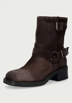 Marc O'Polo  botine cu toc pentru femei din piele intoarsa Raquel 1 imagine
