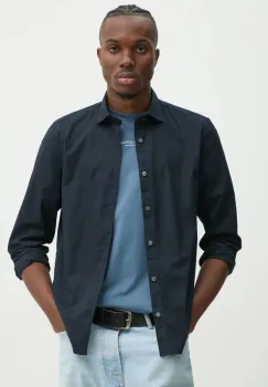 Marc O'Polo camasa barbati, culoarea albastru marin, cu guler clasic, slim, 520720742256 imagine