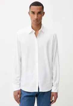Marc O'Polo camasa culoarea alb, cu guler clasic, regular, 528731442118 imagine