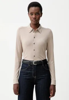 Marc O'Polo camasa culoarea bej, cu guler clasic, regular, 511205252505 imagine