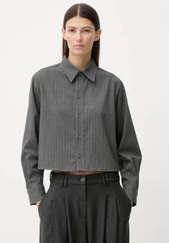 Marc O'Polo camasa culoarea gri, cu guler clasic, relaxed, 5000007455 imagine