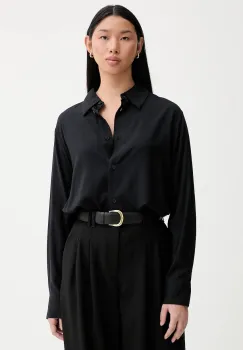 Marc O'Polo camasa culoarea negru, cu guler clasic, regular, 5000007985 imagine