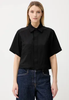 Marc O'Polo camasa culoarea negru, cu guler clasic, regular, 506006041057 imagine
