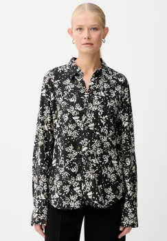 Marc O'Polo camasa culoarea negru, cu guler clasic, regular, 509098842295 imagine