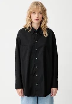 Marc O'Polo camasa culoarea negru, cu guler clasic, relaxed, 508113442221 imagine