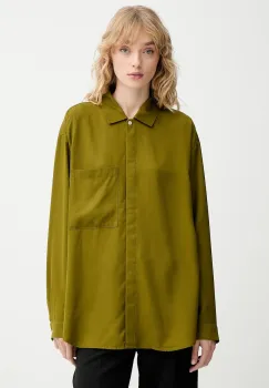 Marc O'Polo camasa culoarea verde, cu guler clasic, relaxed, 509152542109 imagine