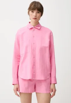 Marc O'Polo camasa de in culoarea roz, cu guler clasic, relaxed, 5000006196 imagine
