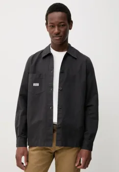 Marc O'Polo camasa din amestec de in barbati, culoarea gri, cu guler clasic, regular, 5000005917 imagine