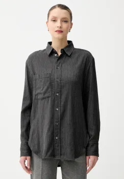 Marc O'Polo camasa din bumbac culoarea gri, cu guler clasic, regular, 509117242197 imagine