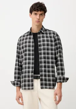 Marc O'Polo camasa din bumbac culoarea gri, cu guler clasic, regular, 529740042118 imagine