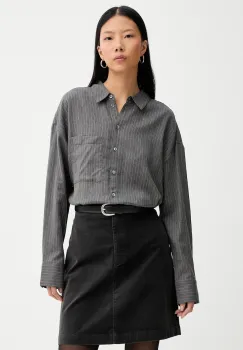 Marc O'Polo camasa din bumbac culoarea gri, cu guler clasic, relaxed, 510117242239 imagine