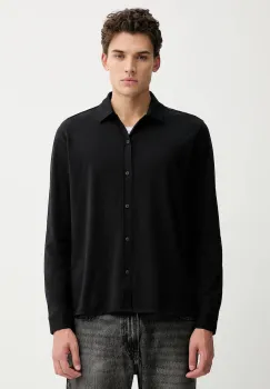 Marc O'Polo camasa din bumbac culoarea negru, cu guler clasic, relaxed, 5000007708 imagine