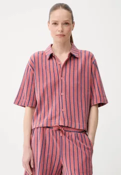 Marc O'Polo camasa din bumbac culoarea portocaliu, cu guler clasic, relaxed, 5000006563 imagine