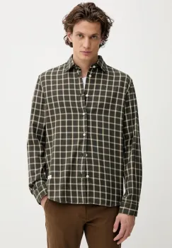 Marc O'Polo camasa din bumbac culoarea verde, cu guler clasic, regular, 5000007117 imagine