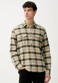 Marc O'Polo camasa din bumbac culoarea verde, cu guler clasic, regular, 5000007600 imagine