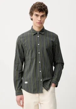 Marc O'Polo camasa din bumbac culoarea verde, cu guler clasic, regular, 5000007667 imagine