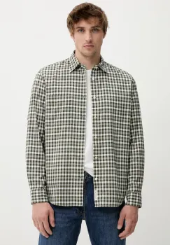 Marc O'Polo camasa din bumbac culoarea verde, cu guler clasic, regular, 520724542090 imagine