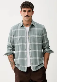 Marc O'Polo camasa din bumbac culoarea verde, cu guler clasic, regular, 530734042108 imagine