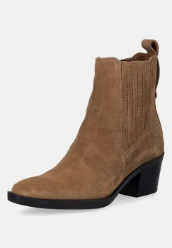 Marc O'Polo cizme din piele intoarsa Luna culoarea maro, cu toc drept, 50718457103300 imagine