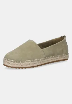 Marc O'Polo espadrile din nubuc GEM 6B culoarea verde, 50315613801305 imagine