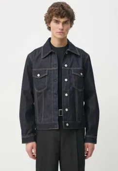 Marc O'Polo geaca din denim barbati, culoarea bleumarin, de tranzitie, 5000005585 imagine